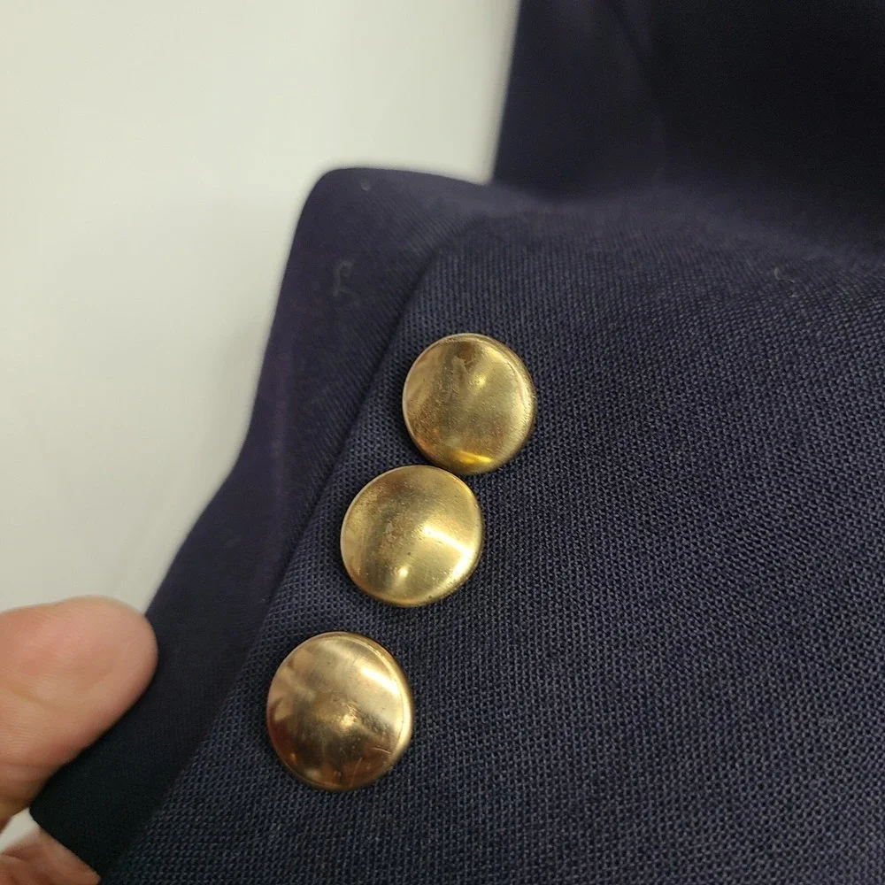 Givenchy Monsieur Navy Blue Sport‎ Coat Blazer Made in USA Sz 43 R